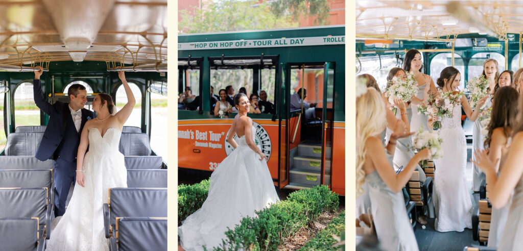 Wedding Trolley in Savannah