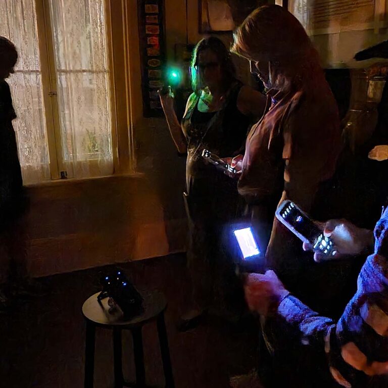 guests at San Diego paranormal investigation