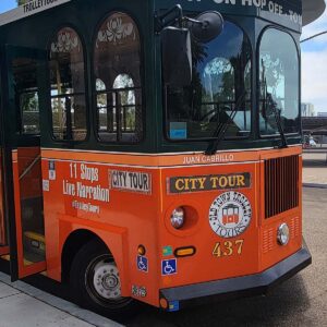 San Diego trolley Juan Cabrillo