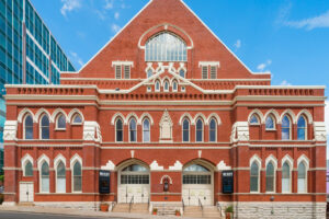 Iconic Ryman Auditorium in Nashville, famous for its rich history and legendary performances